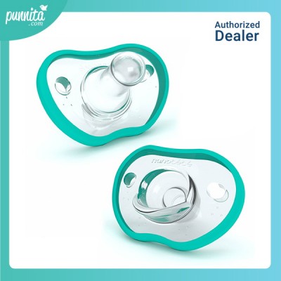 Nanobebe Flexy Pacifiers จุกนมซิลิโคน สำหรับเด็กแรกเกิด - 3 เดือน สี Teal